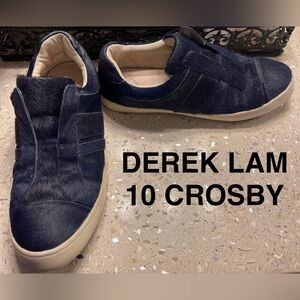 Derek Lam 10 Crosby Shoes Blue Calf Hair 7